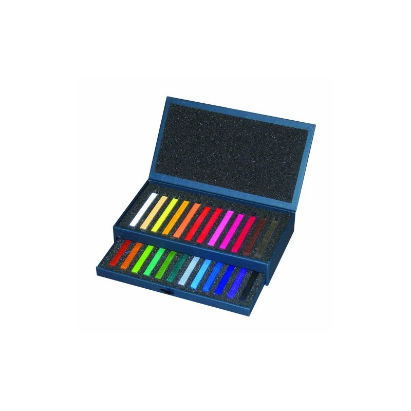 Conte Crayons 24 Pack -Assorted Colours Hard Pastel- Presentation Box