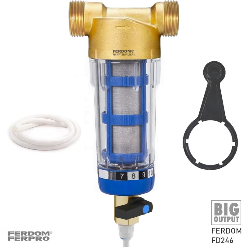 FERDOM FD246 Pre-filter, Spin-Down Sediment. Max. 4 m3/h. Connections 3/4"