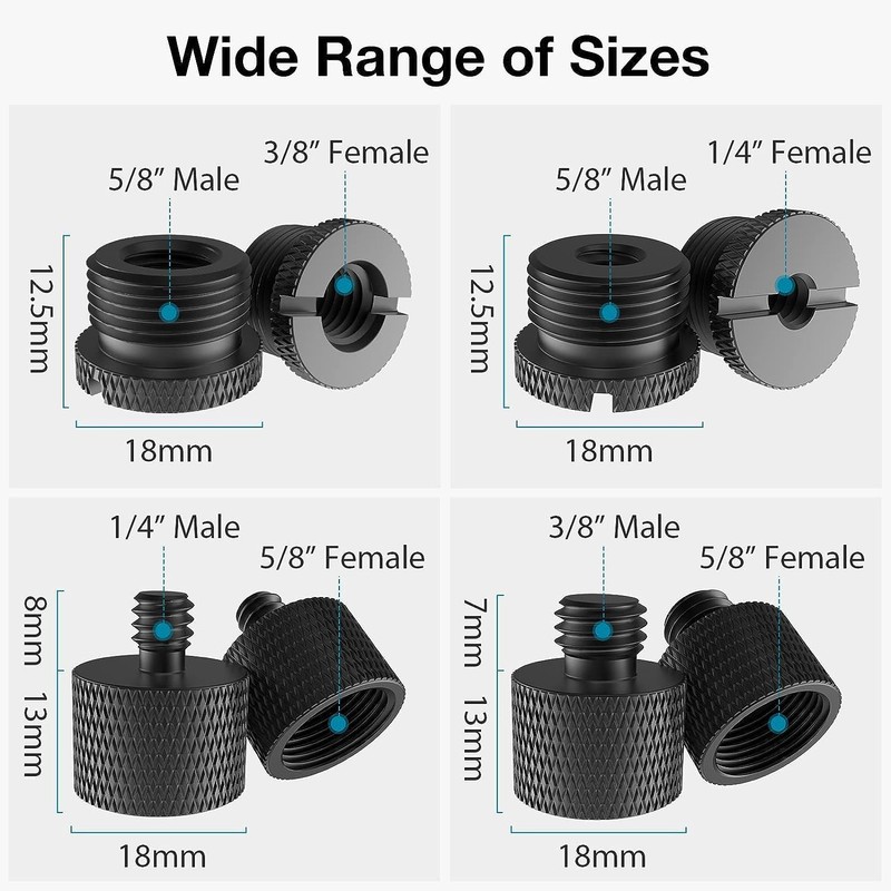 Perfect for camera microphone bracket adapter, screw conversion adapter, aluminum