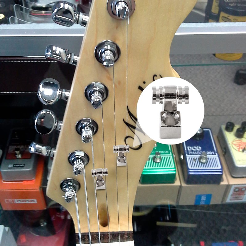 Jersvimc 2 Pcs Guitar Roller String Tree, Silver String Tree