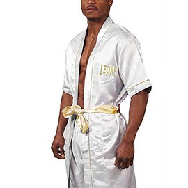 LEONE 1947, Premium Ring Robe, Unisex Adult, White, S/M, AB260