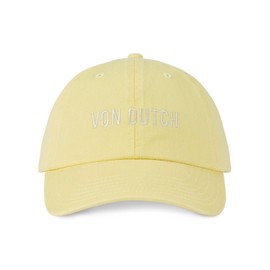 Von Dutch Men's & Women's Cap, Dad Adjustable Cap with Strapback, Yellow, One Size