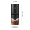 Electric Coffee Grinder, Rechargeable Coffee Bean Grinder Coffee Mill Compact