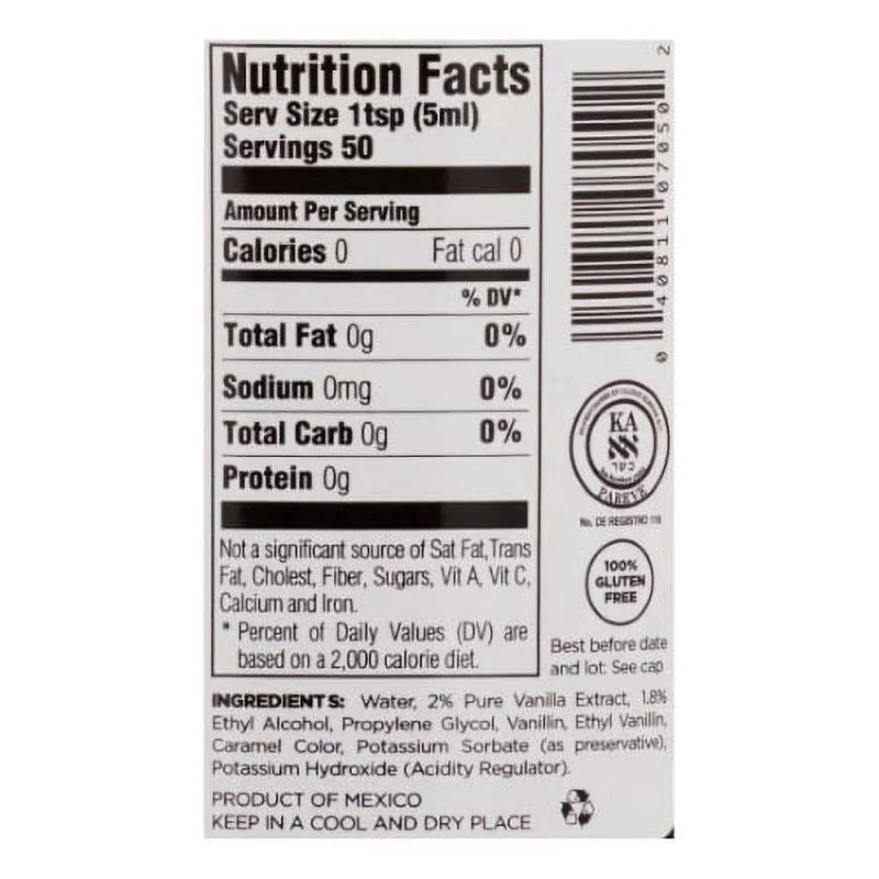 Molina Mexican Vanilla Blend 8.3fl oz x 2 bottles