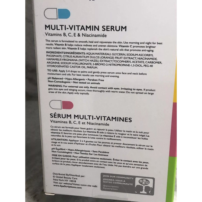 ACE Spa Scriptions Multi-Vitamin Serum-Vit. A/C/E/Niacinam