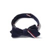Beams Plus Men's Necktie, Wide Regimental Bowtie, navy