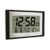 Acctim Wall Desk Clock, Black, Large Display