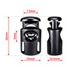 lingzaling Spring Cord Stoppers Single Hole Cord Lock Barrel Shape