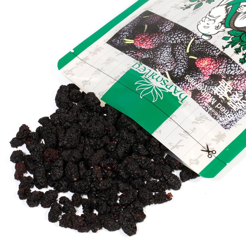 Hapsmiley Dried Mulberries (桑葚干/sang shen) 100% Natural Dried Traditional Ingredient,