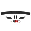 Unbranded Carbon Fiber Rear Trunk Spoiler Splitter Wing Kit For