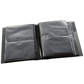 Nakabayashi Photo Graphilia Album, L-Size, 200 Sheets, 2 Tiers, Black PHL-1020-D