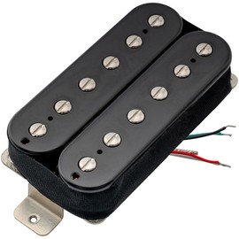 Artec HBBA-TBN Alnico 5 Uncovered Humbucker Electric Guitar Bridge Pickup 16.8K, Black