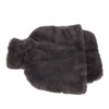 Feet Hot Water Bottle with Soft Fuzzy Cover Grey Rubber