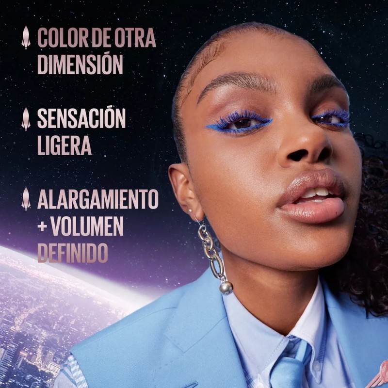 Mascara Para Pestañas Sky High Lavable De Maybelline Blue Mist