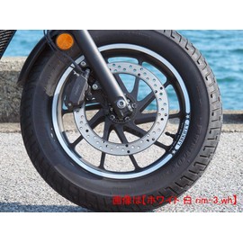 World Walk Rebel 250/500 Rim Sticker Reflective Yellow rim-3_refyel