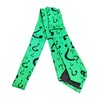 Question Marks Green Necktie