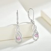 Starchenie Infinity Hoop Earrings, Women's Earrings 925 Silver, Dangling earrings