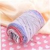 Tofficu 1Roll Rainbow Knitting Yarn for Crochet DIY Crafts Soft