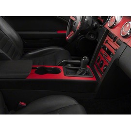 SEC10 Dash Overlay Kit in Red Carbon Fiber Impressive Interior Styling Upgrade Fits Mustang 2005-2009