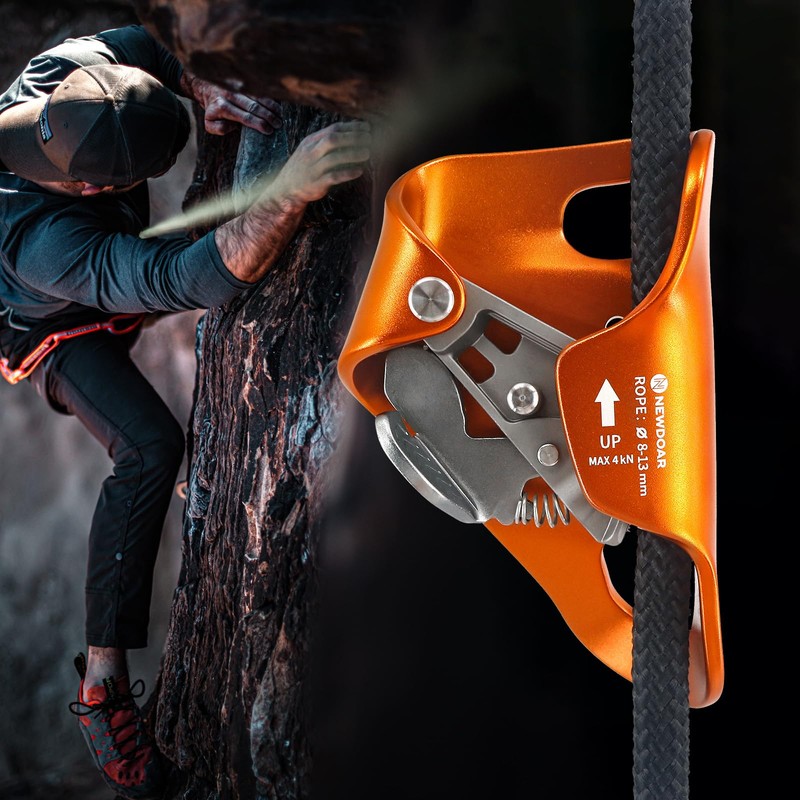 NewDoar Rock Climbing Chest Ascender Abdominal for Vertical Rope Climbing