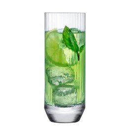 NUDE Glass Big Top Set of 4 Highball Glasses 11.5oz Lead-Free Crystal (Set of 4)