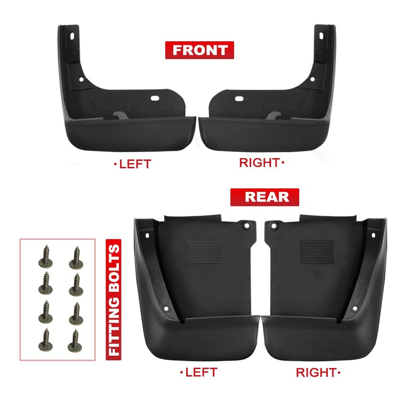 A-Premium Splash Guards Mud Flaps Mudguards Compatible with Honda Accord