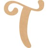 Wood Craft Letter Tall 4 Inch T Wooden Letter Unfinished