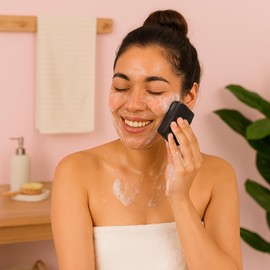 Relumins Black Soap with Plant-Based Extracts – 120g Face & Body Bar for All Skin Types – Gently Helps Improve the Appearance of Uneven Skin Tone, Blemishes, and Dullness x 5 Bars