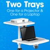 Manhattan Mobile Projector and Laptop Stand Cart - Two Shelve