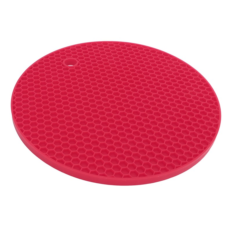 5PCS Silicone Trivet Mats Round Multipurpose Heat Resistant Non Slip