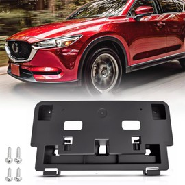 Front License Plate Frame for Mazda CX-5 2017 2018 2019 2020 2021 Front Bumper License Plate Holder Mounting Bracket Replace # KB8A-50-170 MA1068114
