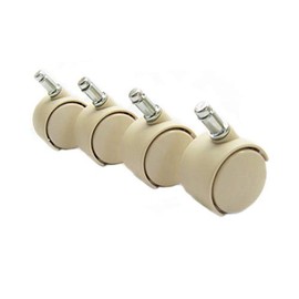 Chromcraft Casters in Almond / Sand (Set of 12)
