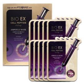 Tony Moly Bio EX Cell Peptide Fill-up Ampoule Mask Set (10 pieces) / 토니모리 바이오 이엑스 셀 펩타이드 필업 앰플 마스크 세트(10매입)