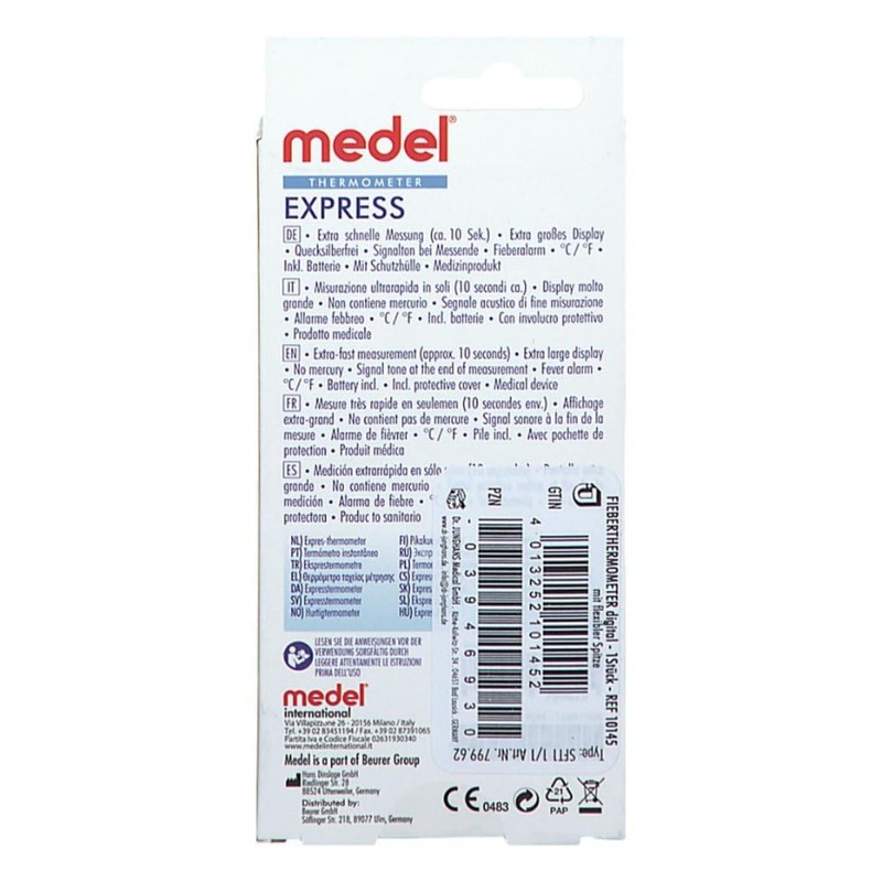 Fibrethermometer, digital with flex.point, waterproof, pack of 1