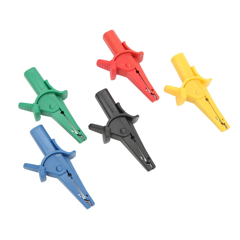 5Pcs/Set Battery Electrical Test Clip 10A 600V‑1000V Multicolor Portable Safety