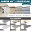 Amuille Heavy Duty Vinyl Siding Hooks 15 Pack, Stainless Steel