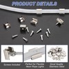PATIKIL Neon Rope Light Mounting Bracket, 30pcs Stainless Steel LED