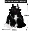 Cowhide Coaster Set of 4 pcs Natural Cowhide Drink Coasters