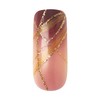 Gold Finger Gel Glam Press on Nail Dark Brown Glitter