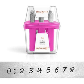 ImpressArt Bridgette Number Metal Stamps Set by ImpressArt Metal Stamps