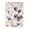 My Magic Carpet Lattice Geometric Neutral Washable 5’x7’ Area Rug