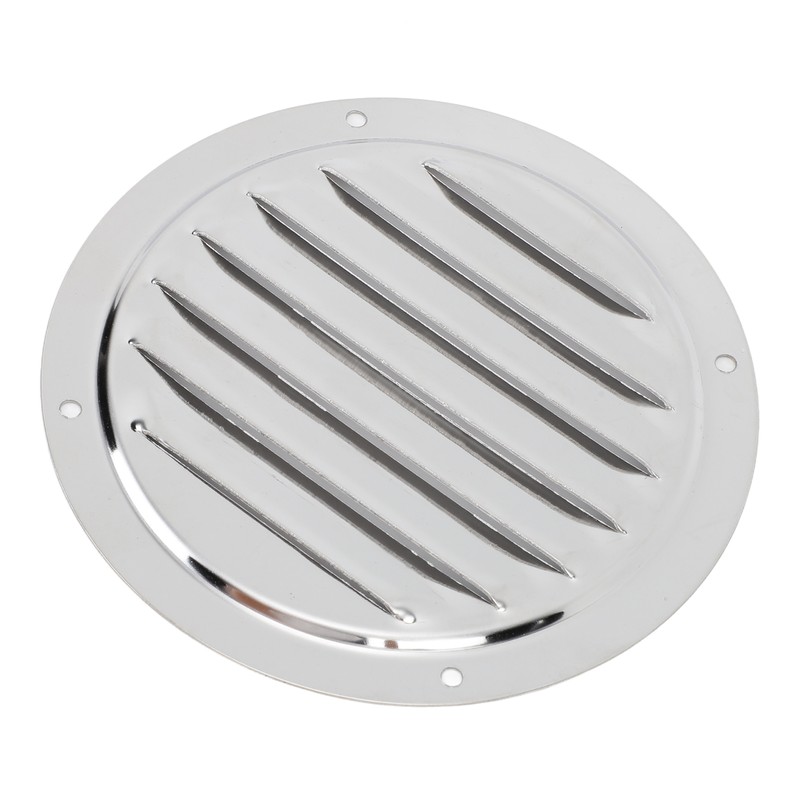 2PCS Round Louvered Air Vent Stainless Steel Marine Grade Rainproof