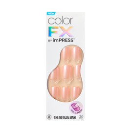 KISS imPRESS color FX - The Weekends, uñas postizas de presión, paquete de 30 uñas press on, SIN NECESIDAD DE PEGAMENTO