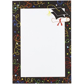Great Papers! Grad Swirls Invitations with Envelopes, 7.75" x 5.5", 25 Count (2013007)