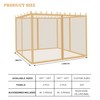 Coverify Replacement Gazebo Mosquito Netting 10x10FT, Universal Outdoor Pergola 4-Panel