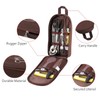 Jaugufiy Chef Knife Bag ，Camping Utensil Bag Portable Silverware Bag