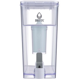 Brita UltraMax Large Water Dispenser with 1 BritaPlus Filter, 27 Cup, White (Package May Vary)
