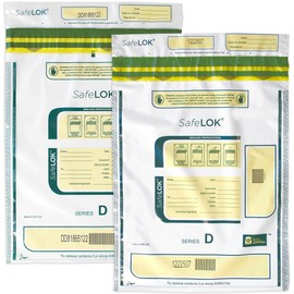 Control Group Tamper-Evident Deposit Bags, 9In. X 12In., White, Pack Of 100