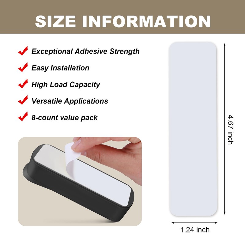 MVSSP 8-Pack Double-Sided Adhesive Strips for Blink Video Doorbell, Drill-Free