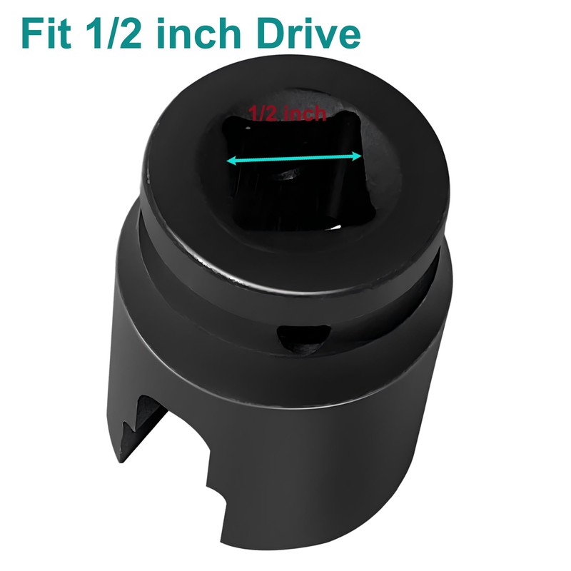 1/2-Inch Drive Multi-Purpose Lineman Socket, Black Cr-Mo Steel